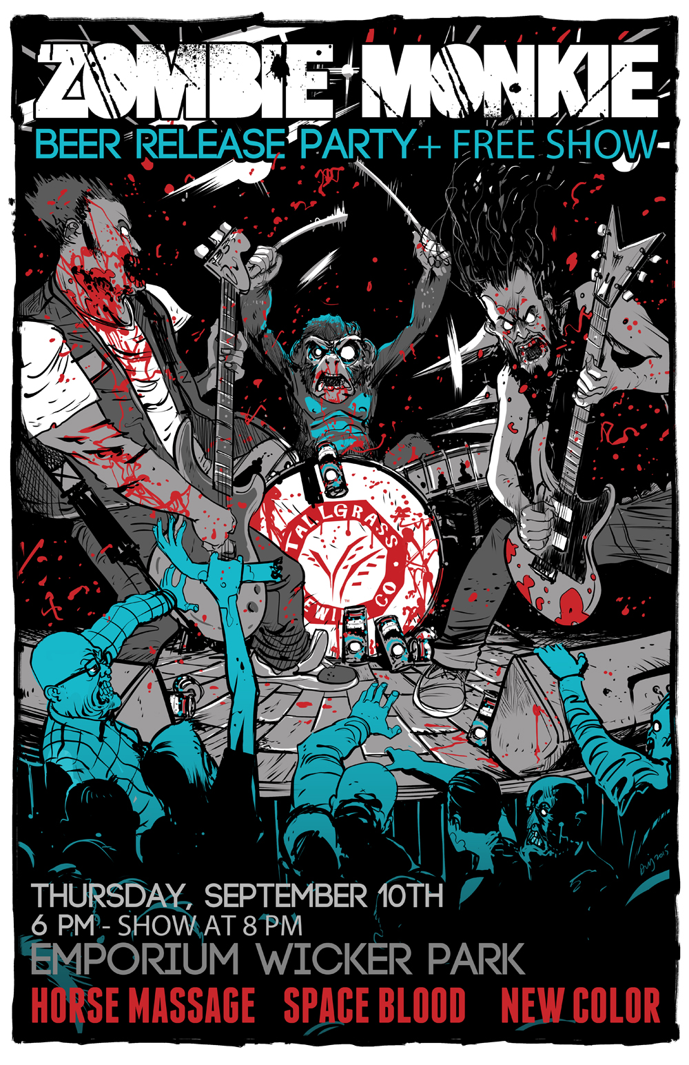 Zombie Monkie Poster