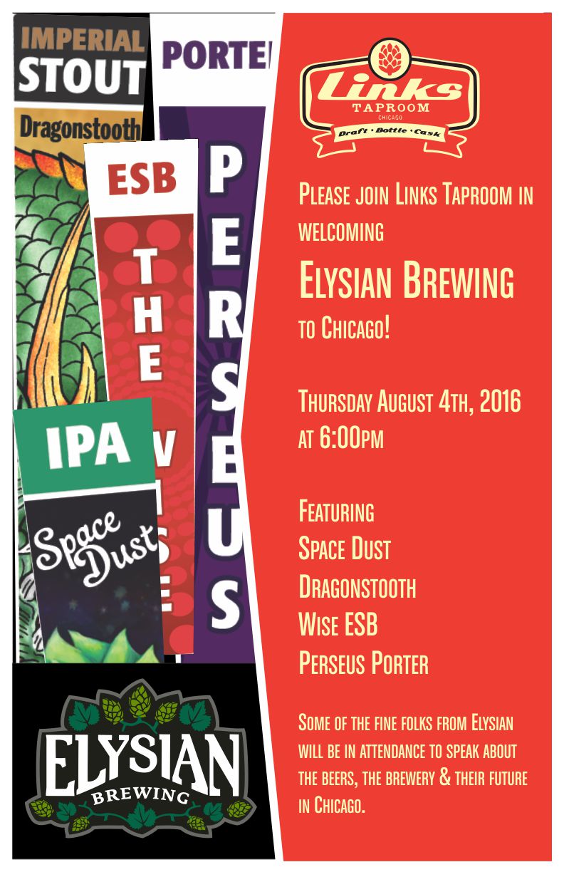 Elysian Brewing Launch Party At Links Taproom Hand Family Companies
